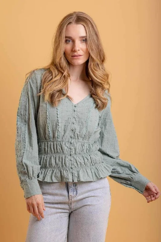 Coralina Top Sage Green