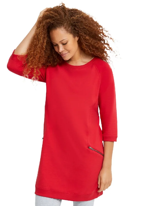 French Terry Zip Pocket Tunic