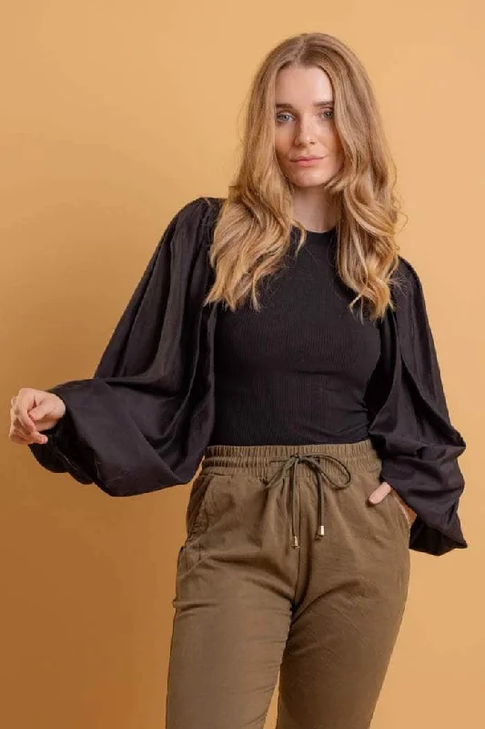 Skylar Knit Top Black