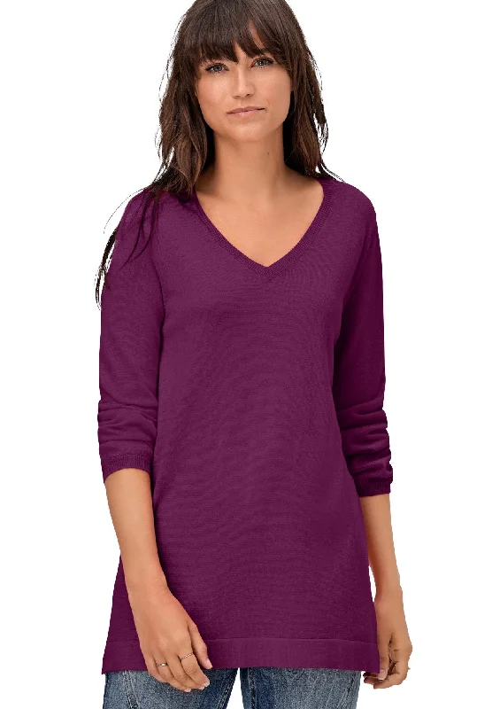 V-Neck Sweater Tunic
