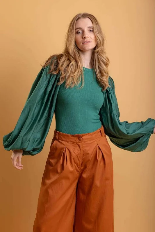 Skylar Knit Top Green