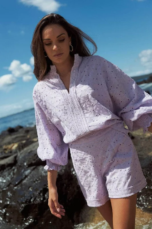 Enclosure Blouse Lilac